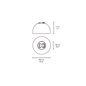 Vibia Semisphere diffuser for Plusminus system