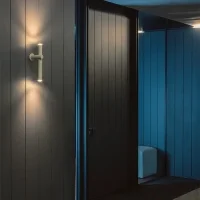 Estiluz Tik bi-emission led wall lamp for outdoor use