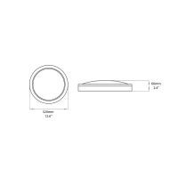 Lampo Plafoniera led tricolor tonda con sensore