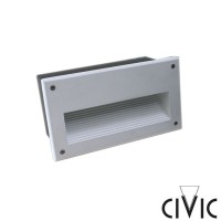 Civic Eolo 1x13W Incasso a Parete per Esterno Bianco