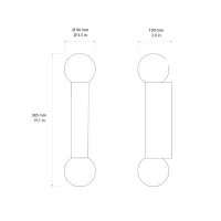 Astro Lighting Ortona lampada da parete led