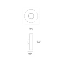 Verpan Spiegel lampada da parete soffitto led