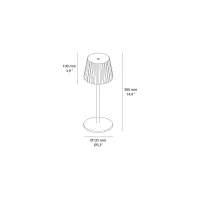 PAN Rex table portable battery-powered lamp ip54 PAN Rex table portable battery-powered lamp ip54