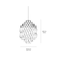 Verpan Spiral SP01 lampada a sospensione led