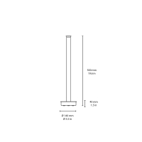 Fontana Arte Oort lampada da terra led per esterno