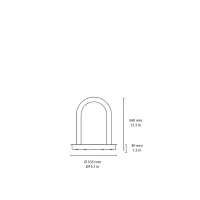 Fontana Arte Oort lampada da terra led outdoor