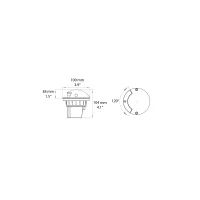 Lampo Segnapasso semincasso led carrabile