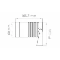 Lampo Projector LED 12W Floodlight Adjustable For Indoor And