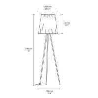 Flos Rosy Angelis Floor Lamp with fabric diffuser