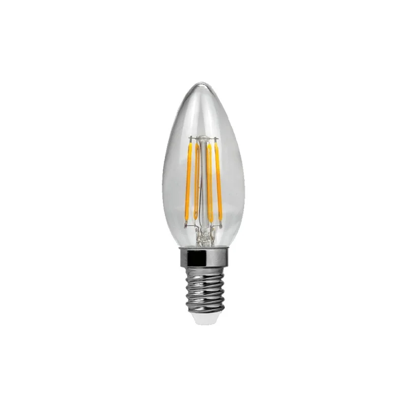 Lampo Olive Bulb E14 LED 4W 470lm Transparent Glass Lampo Olive Bulb E14 LED 4W 470lm Transparent Glass
