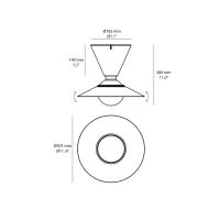 Stilnovo Fante lampada da soffitto