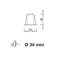 Ivela Small Downlight for low-voltage bi-pin halogen lamp 12V g4