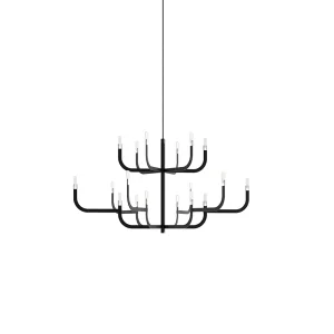 Luceplan J-US lampadario led Nero 1 H54
