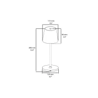Lampo lampada da tavolo a batteria base tonda
