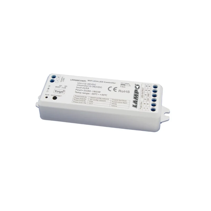 Lampo Dimmer 2 canali tensione costante Lampo Dimmer 2 canali tensione costante