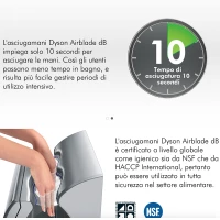Dyson Airblade db Hands Dryers Quick Hygienic Wall-Mounted Towel