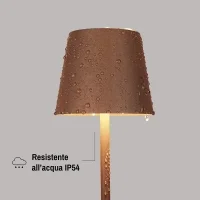 Lampo battery led table lamp with round base Lampo battery led table lamp with round base