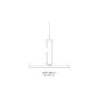 Penta Clip Large led suspension lamp