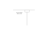 Penta ceiling rose for Clip Large