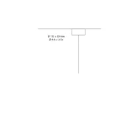 Penta ceiling rose for Clip Large