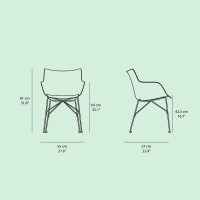 Kartell Q/Wood Soft chair