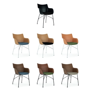 Kartell sedia Q/Wood Soft