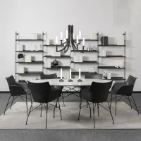 Kartell sedia Q/Wood Soft