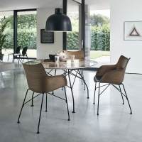 Kartell sedia Q/Wood Soft