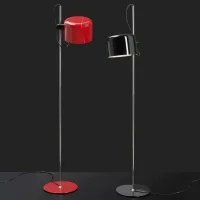 Oluce Coupé lampada da terra led Rosso Scarlett