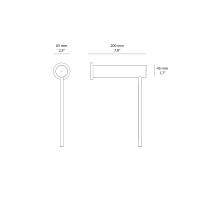 Martinelli Luce Mosca led wall lamp