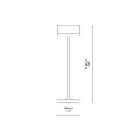 iGuzzini Whisper lampada da tavolo a batteria per esterno