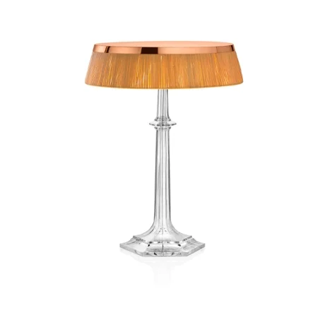 Flos Bon Jour Versailles LED Lampada da Tavolo Rame Rafia