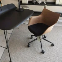 Kartell sedia Q/Wood Rotelle Soft