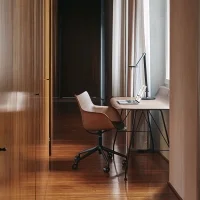 Kartell sedia Q/Wood Rotelle Soft