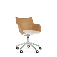 Kartell sedia Q/Wood Rotelle