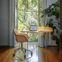 Kartell sedia Q/Wood Rotelle