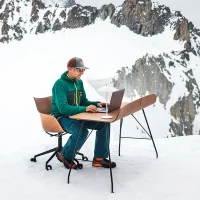Kartell sedia Q/Wood Rotelle