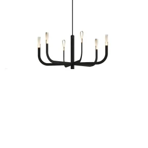 Luceplan J-US lampadario led small Nero H30