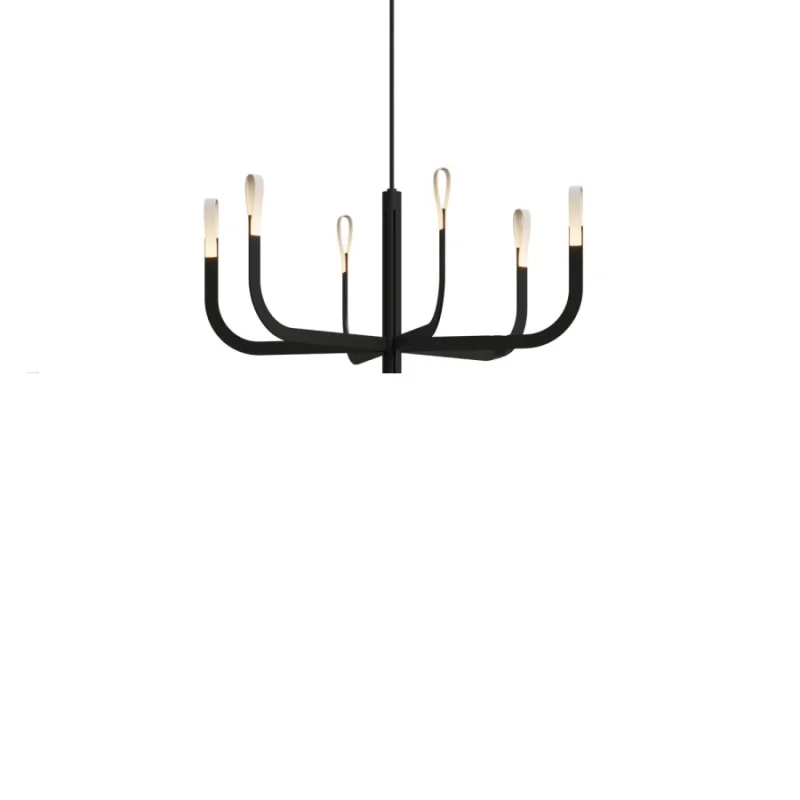 Luceplan J-US lampadario led small Nero H30