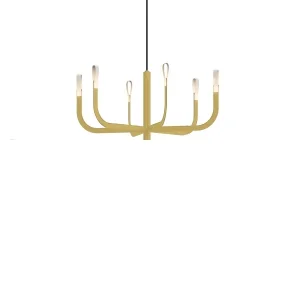Luceplan J-US lampadario led small Oro H30