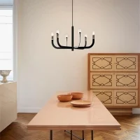 Luceplan J-US lampadario led small Nero H30