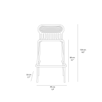 Petite Friture Weekend outdoor barstool