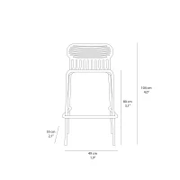 Petite Friture Weekend outdoor barstool