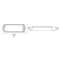 Lampo Dimmer push 2 channels constant voltage 12-24V wifi