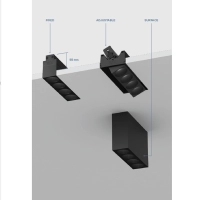 Flos Light Shadow Surface Soffitto 4 LED 10W 23° Dimmerabile