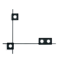 Vivida Multipop Doppia lampada da parete e da soffitto