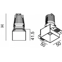 Lucifero's Nyx LED trimless fixed LTN01 Q35 Recessed Spot