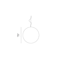 Slide Murano suspension lamp