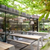 Artemide Tolomeo Paralume Outdoor Terra Lampada LED da Esterno Tortora