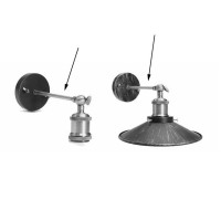 Tige 10cm con doppio filetto in metallo M10X1 10mm accessorio